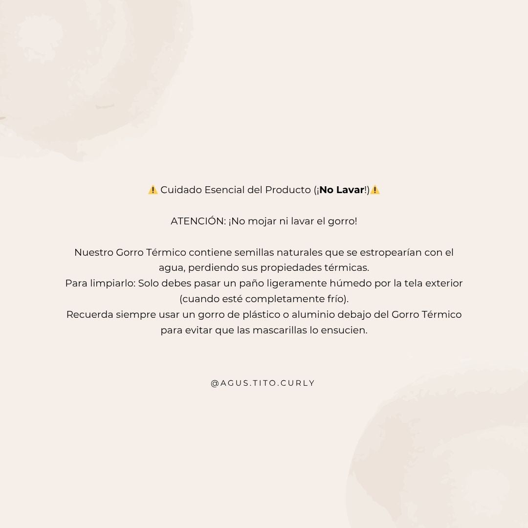 Gorro Termico de semillas - Agus.tito.curly