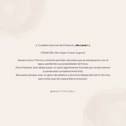 Gorro Termico de semillas - Agus.tito.curly