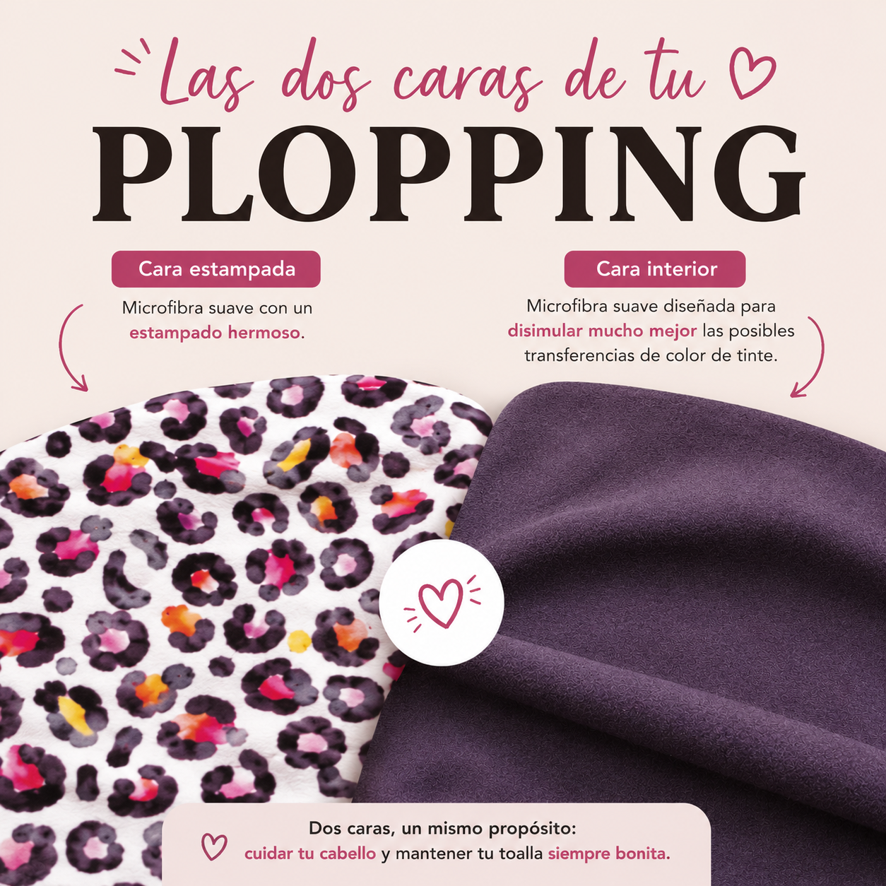 ✨ LA PRIMERA TOALLA DE PLOPPING DISEÑADA ESPECIALMENTE PARA CABELLOS TEÑIDOS